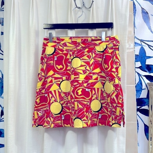 NWOT Women’s Golf Bella Polyester & Spandex Angle Golf Shot Straight Skort Sz L - Picture 2 of 8